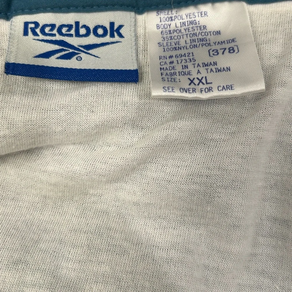 Reebok Vintage‎ Men's Aqua Heather Blue Track Jacket 2XL
